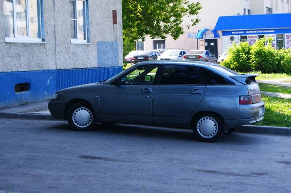 Vaz 2112 araba, road, ev, bina, şehir, Park