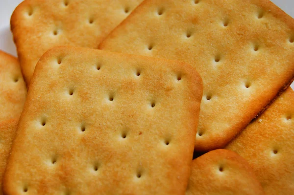 Koekjes met voedsel, cracker, close-up, snoep — Stockfoto