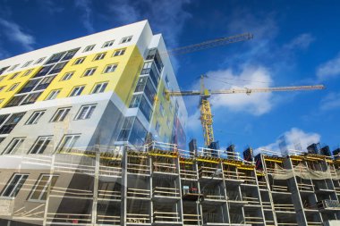 Yeni bir konut daire ev inşaatı . 