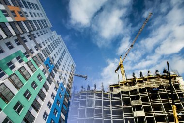 Yeni bir konut daire ev inşaatı . 