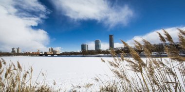 Ekaterinburg. Şehir su birikintisi. Yekaterinburg-şehir