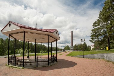  Avrupa - Asya Yekaterinburg yakınındaki sınırındaki Dikilitaş .