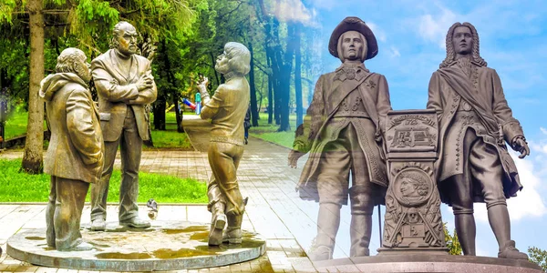 Россия Екатеринбург City Famous Sculpture — стоковое фото