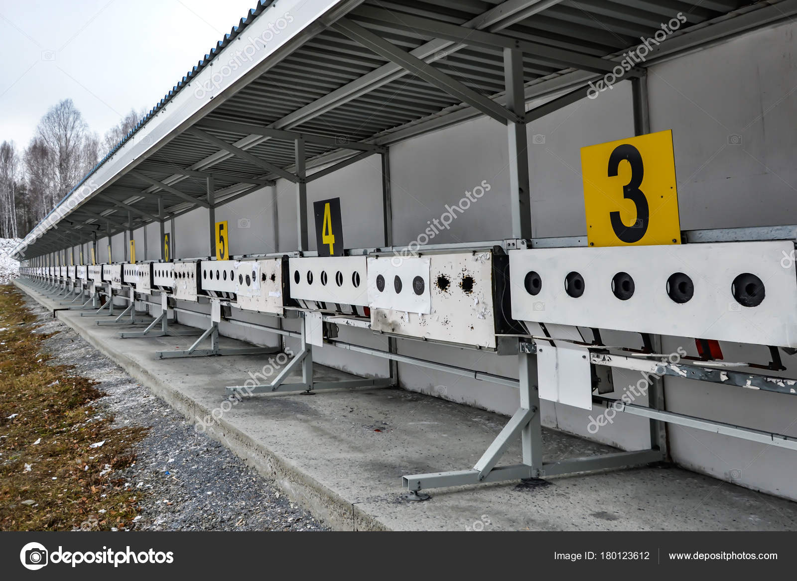 Biathlon Target Sports Shooting Stock Photo C Vlerijse 180123612