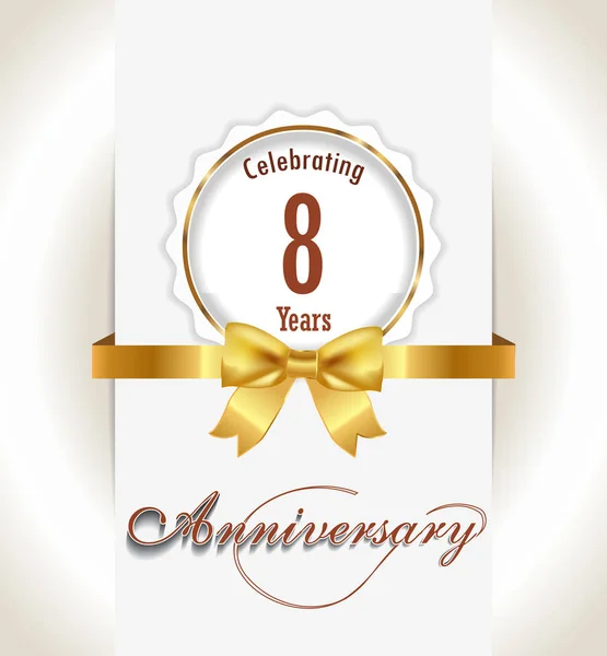 Anniversary background,  Anniversary celebration invitation card vector eps 10