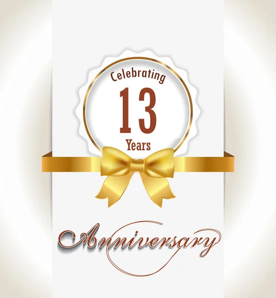 Anniversary background,  Anniversary celebration invitation card vector eps 10 — Stock Photo, Image