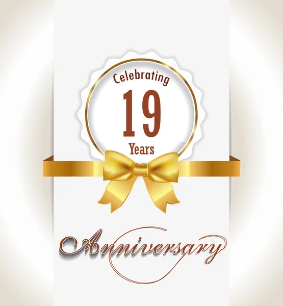 Anniversary background,  Anniversary celebration invitation card vector eps 10 — Stock Photo, Image