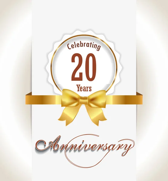 Anniversary background,  Anniversary celebration invitation card vector eps 10 — Stock Photo, Image
