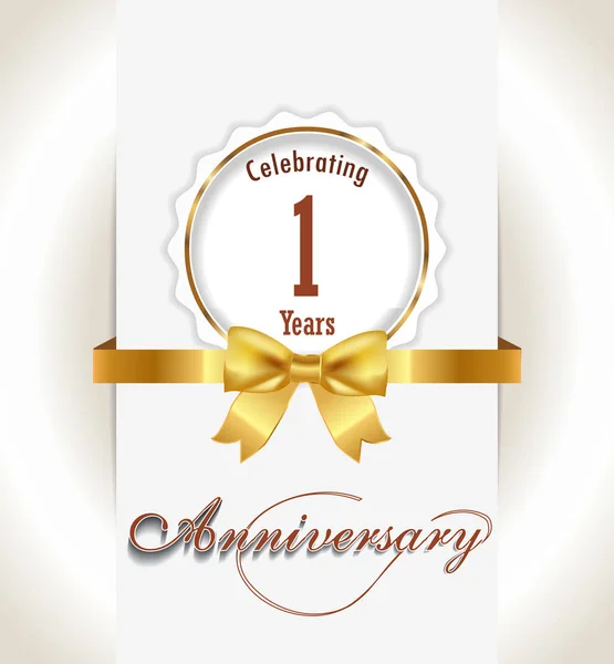 Anniversary background,  Anniversary celebration invitation card vector eps 10 — Stock Photo, Image