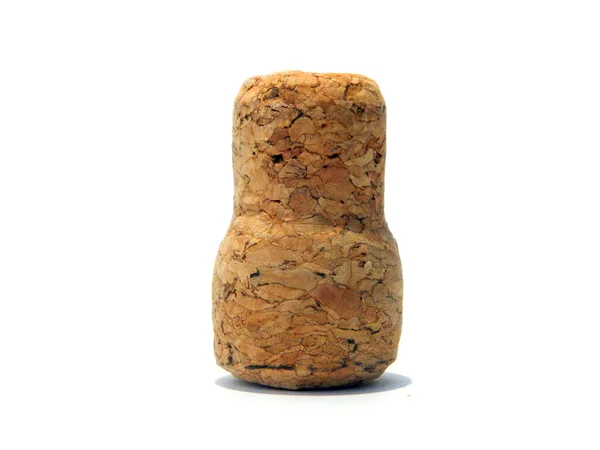 Cork isolerad på vit bakgrund — Stockfoto