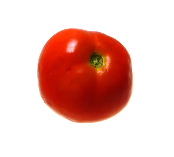 Ντομάτα απομονωμένη σε λευκό φόντο — Φωτογραφία Αρχείου