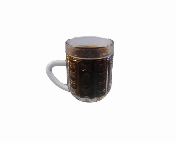 Кофе в стакане изолированы на белом фоне — стоковое фото