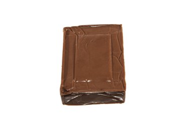 krem peynir beyaz arkaplanda izole