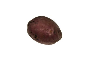 Beyaz arkaplanda izole edilmiş patates