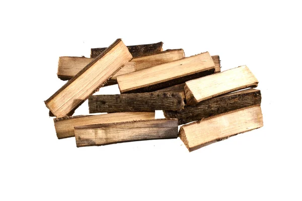 Firewood isolated on white background — Stock Photo, Image