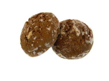 Beyaz arkaplanda izole edilmiş çerezler