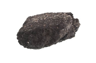 asfalt beyaz arkaplanda izole edildi