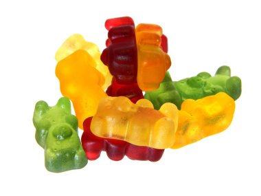                                Beyaz arkaplanda izole edilmiş şeker