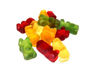                                Beyaz arkaplanda izole edilmiş şeker