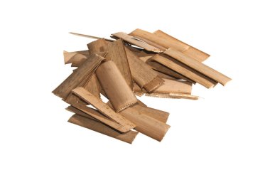 Beyaz arkaplanda yakacak odun