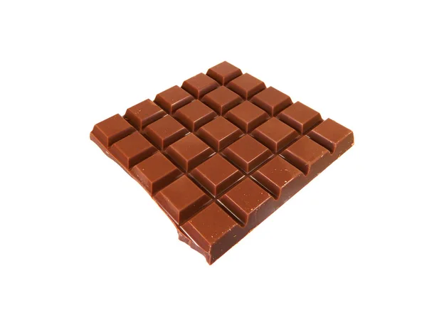 Шоколад Ізольований Білому Тлі — стокове фото