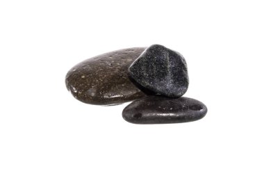 Beyaz arkaplanda izole taş