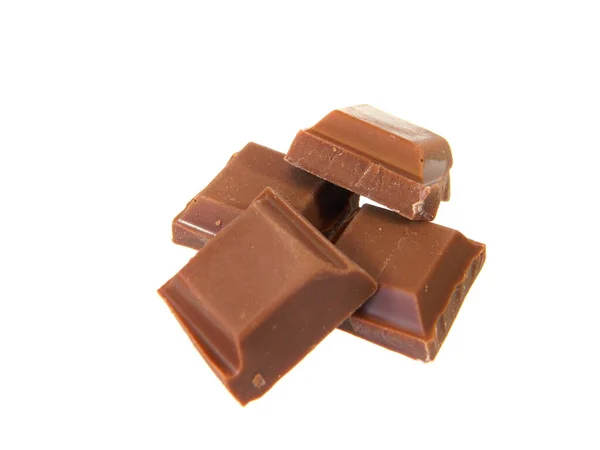 Chocolate Aislado Sobre Fondo Blanco —  Fotos de Stock