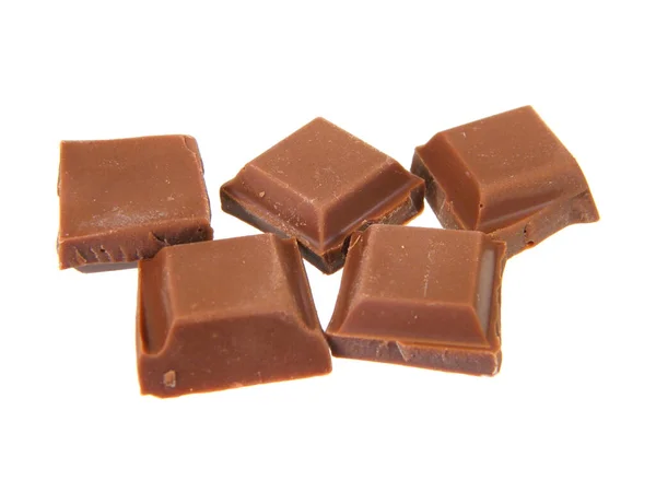 Choklad Isolerad Vit Bakgrund — Stockfoto