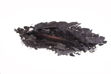 Beyaz arkaplanda yakacak odun