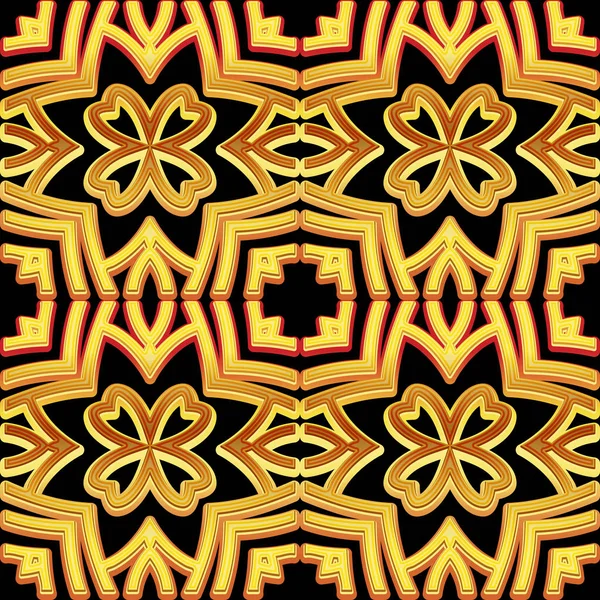 Gouden patroon met Arabische sieraad. Textuur voor textiel of weefsel ontwerp. — Stockvector