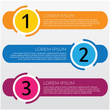 Ticari bilgi numaralandırılmış pankartlar - vektör grafik koleksiyonu 