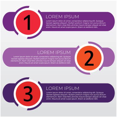 Ticari bilgi numaralandırılmış pankartlar - vektör grafik koleksiyonu 