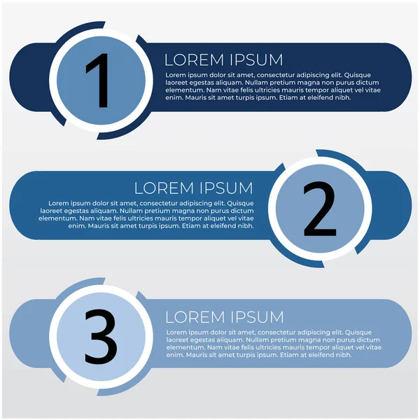 Ticari bilgi numaralandırılmış pankartlar - vektör grafik koleksiyonu 