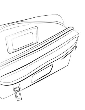 Modaya uygun kadın çantaları. Vektör çizimi çizimi