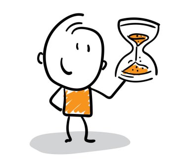 İşadamı - ofis çalışanı yöneticisi. Erkek el çizimi karalama çizimi çizgi film tasarım karakteri - izole vektör çizimi insan çizimi.