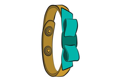 Güzel bilezik - Mücevher seti Moda vektör çizim nesnesi izole edilmiş kolye