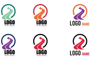 Beyaz arkaplanda izole edilmiş ulaşım tasarımı için yol sembolleri ve piktogramlar