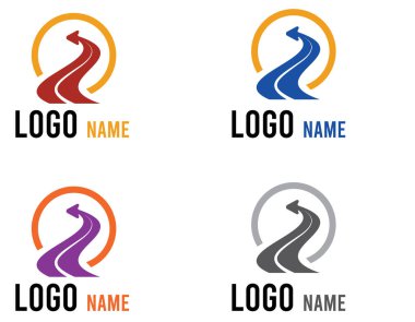 Beyaz arkaplanda izole edilmiş ulaşım tasarımı için yol sembolleri ve piktogramlar