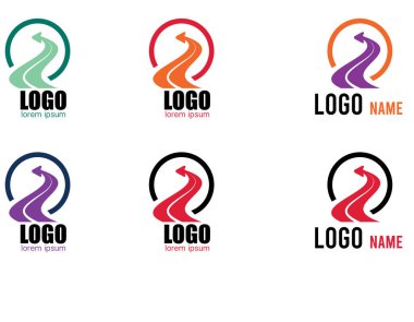 Beyaz arkaplanda izole edilmiş ulaşım tasarımı için yol sembolleri ve piktogramlar