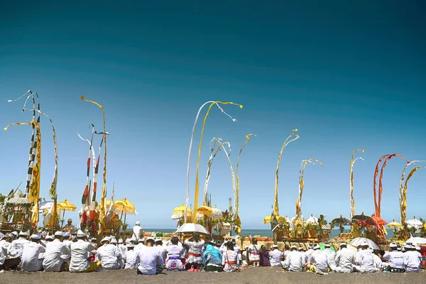Tenganan, Bali / Endonezya - 25 Mayıs 2018: Tenganan bali köyünde uyum ortamı