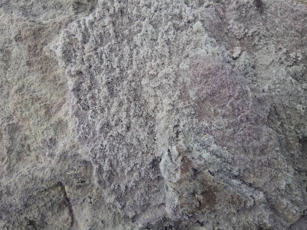 The texture of the slag