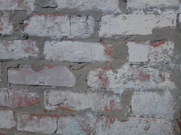 Textuur Van Een Oude Bakstenen Muur — Stockfoto