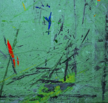 Turkuaz boyalı boya eski tuvali çizim için