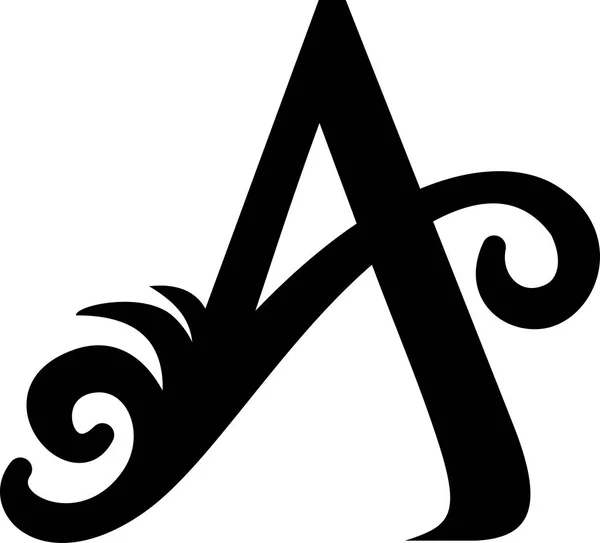 Lettre A logo, vintage — Image vectorielle