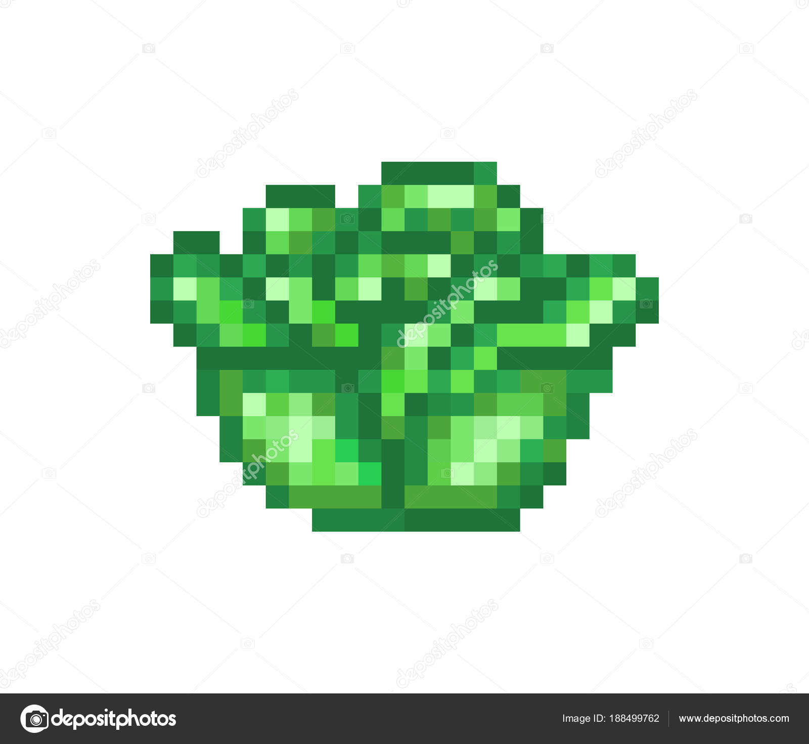 Vegetables and fruits pixel art set. Different garden plants