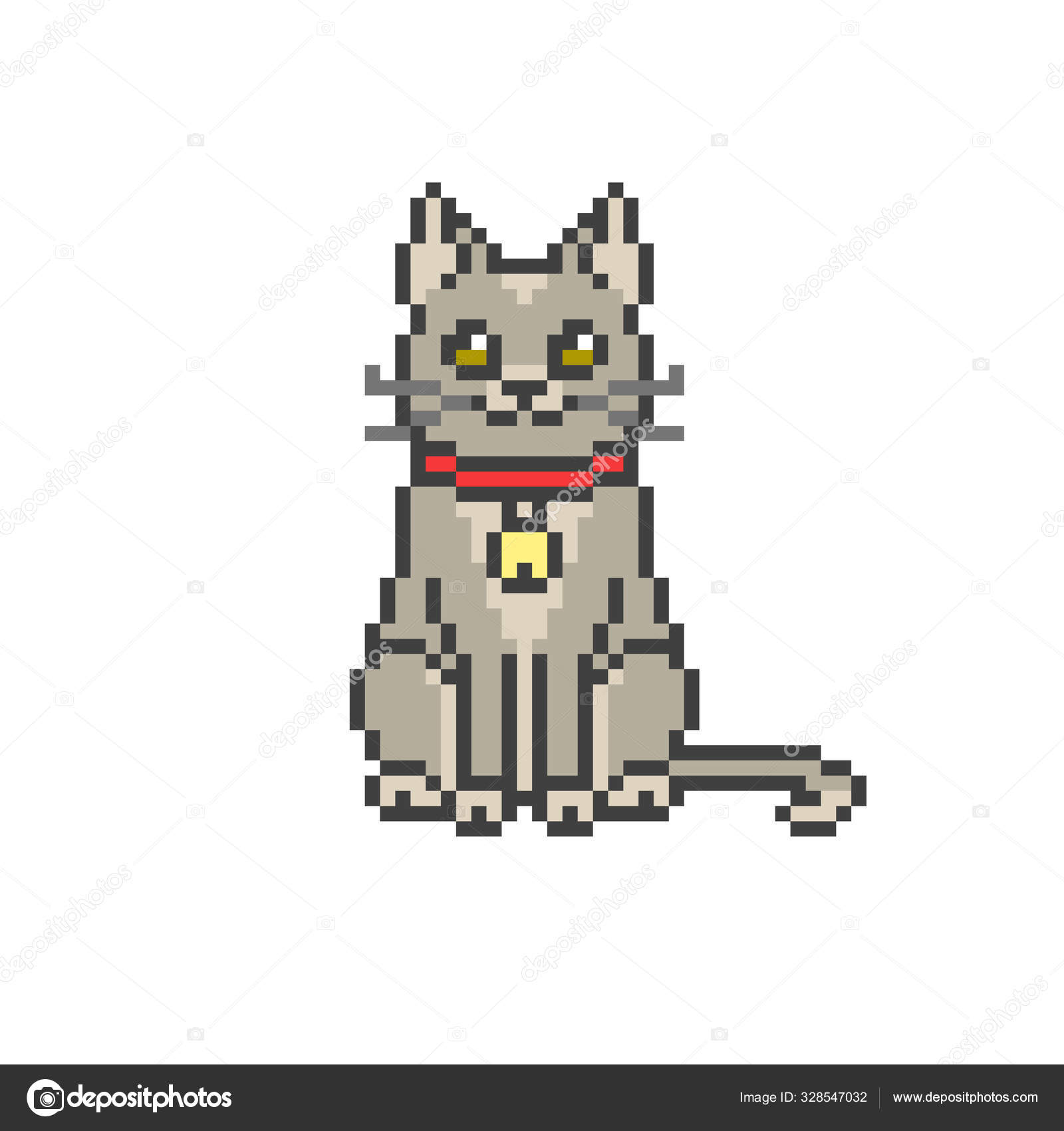 Vetores de Cabeça De Gato Pixel Art Vetor 8 Bit Jogo Personagem Animal  Isolado Em Fundo Branco Gatinho Gatinho Gatinho Animal De Estimação Para  Jogos E Sites Personagem De Jogo De Vídeopc