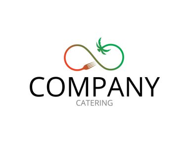 Çatal ve logo catering palm
