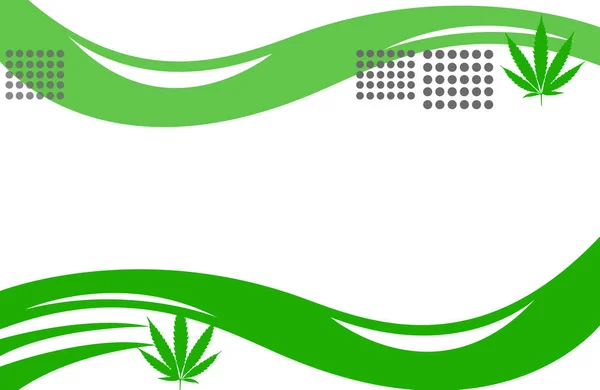 Marijuana Banner Can Use Medical Use — Stock Vector