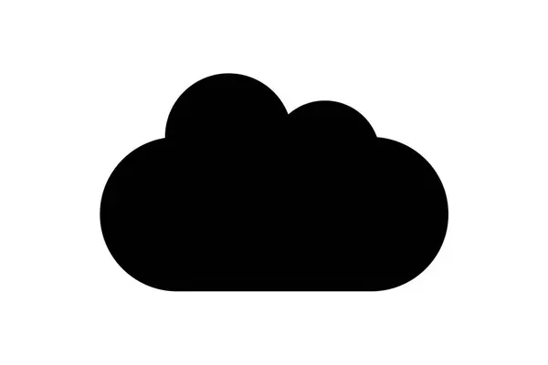 Απλή Ελάχιστη Σύννεφο Εικονίδιο — Διανυσματικό Αρχείο