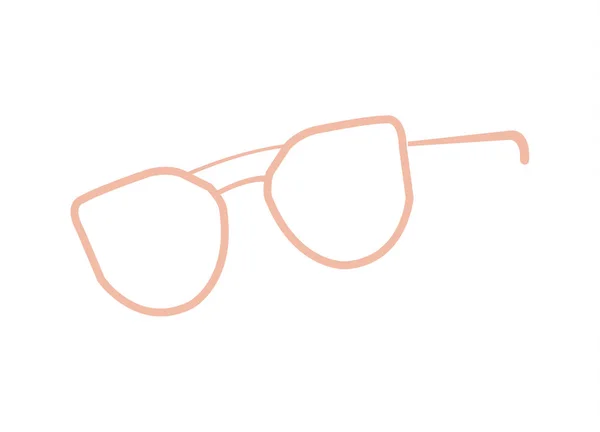 Pair Modern Glasses Icon — Stock Vector